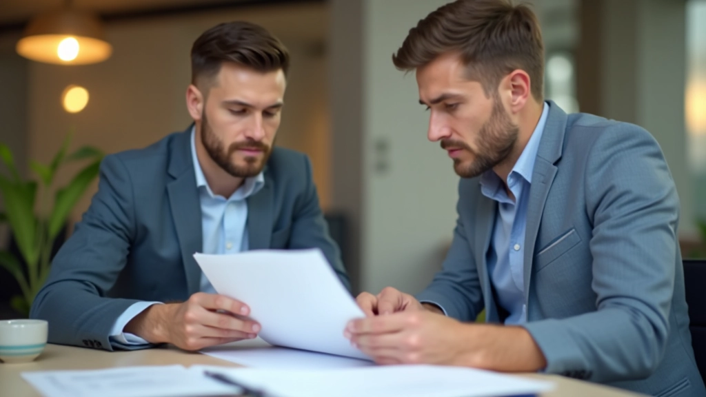 Zwei Personen unterschiedlichen Alters vergleichen finanzielle Dokumente und Rentenpläne nebeneinander